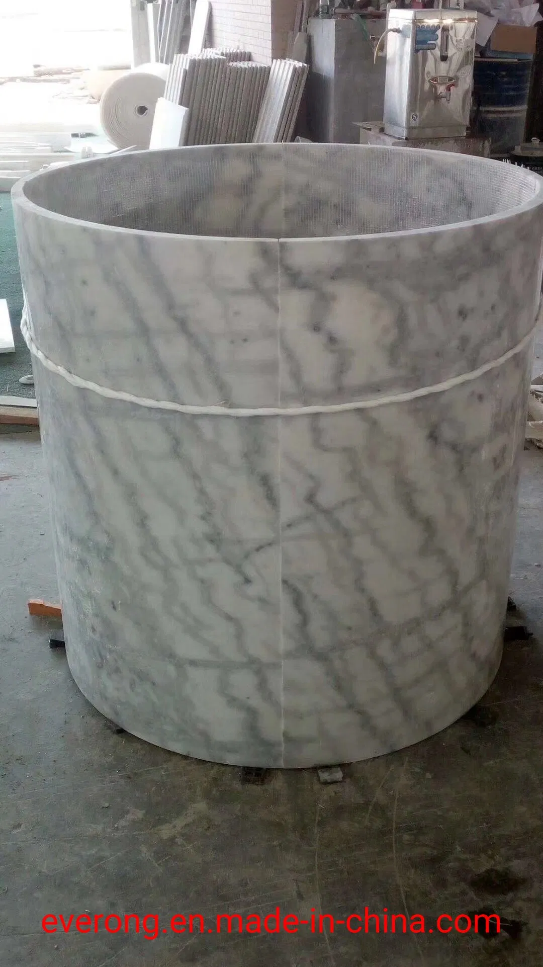 Hollow Stone Roman Pillar Granite Polished Column for Hotel Decoration