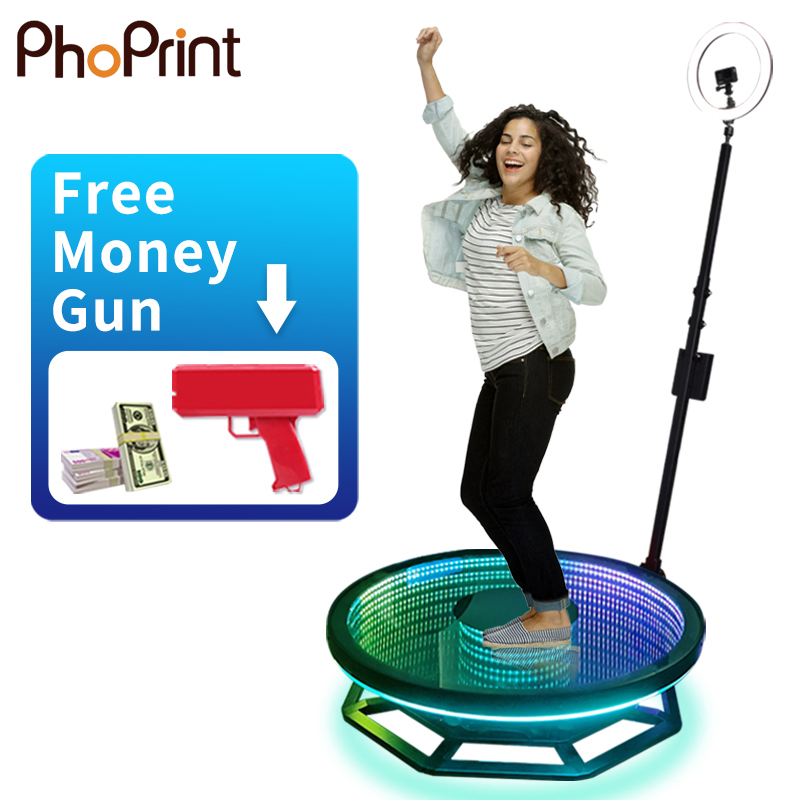 Supplier Manufacturer Slow Motion Photobooth 360 Photo Booth Automatic 360 Video Booth Video Booth with Abyss Neon Sign