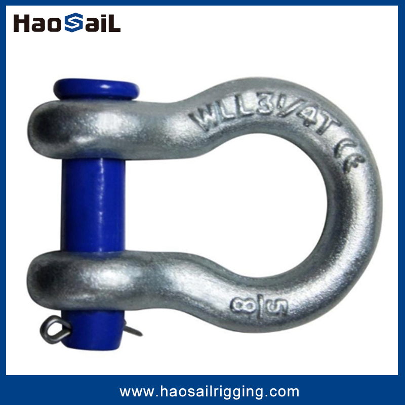 Electric Galvanized Rigging Hardware G213 Bow Type Shackle