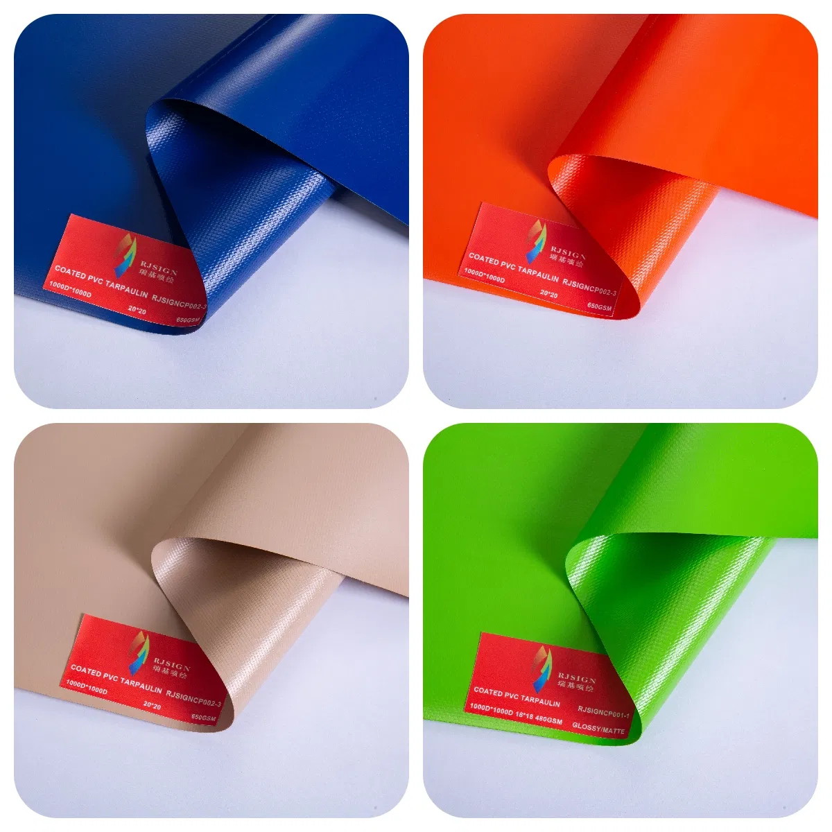 High Quality High Intensity Good Elasticty High Strength Coated PVC Tarpaulin