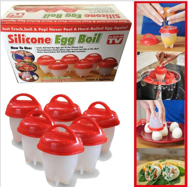 Egg Cooker-Silicone Egg Poachers for Hard Boiled Eggs Eggs Cup