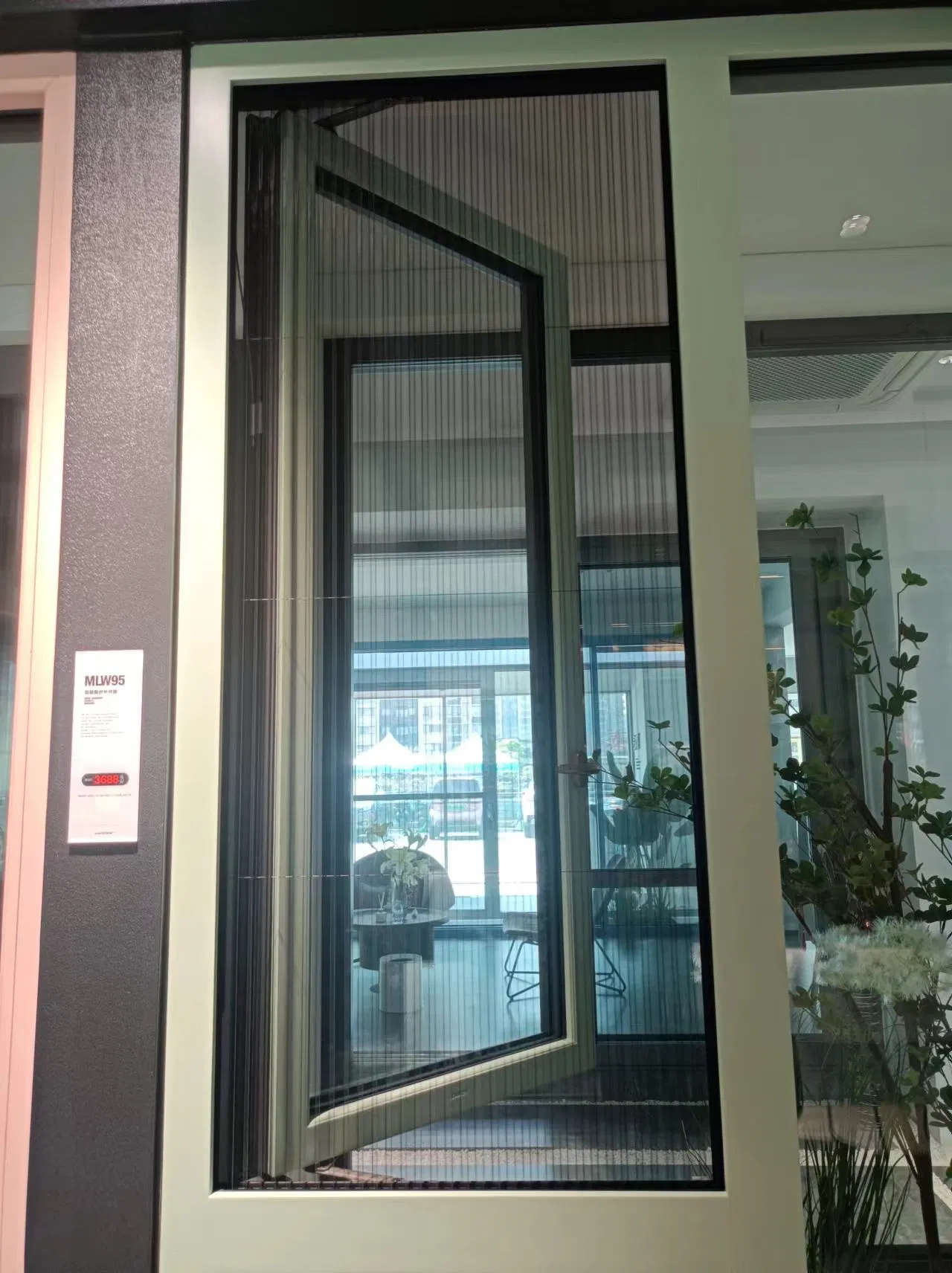 Thermal Break for Energy Efficiency Oak Clad Aluminum Window for Villa Project