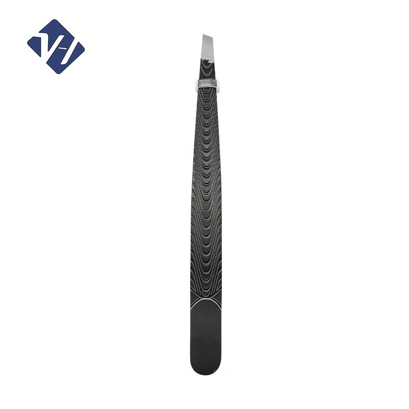 Beautiful Black Color Eyebrow Shaping Tweezers Design Eyebrow Plucking Removing Clip Tweezers