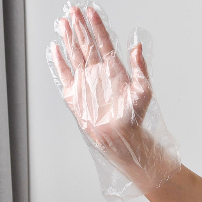 Disposable Gloves, Food Grade Plastic