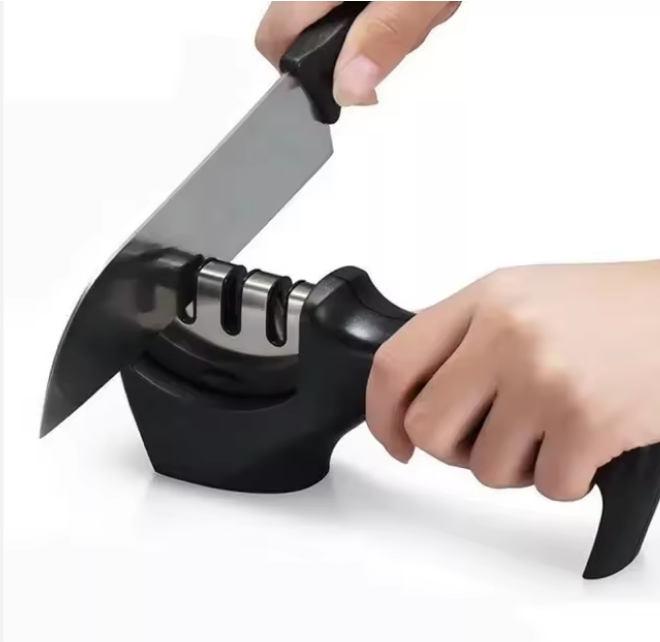 High Quality 3-Stage Chef Knife Sharpener with ABS Handle Kitchen Knives Sharpener