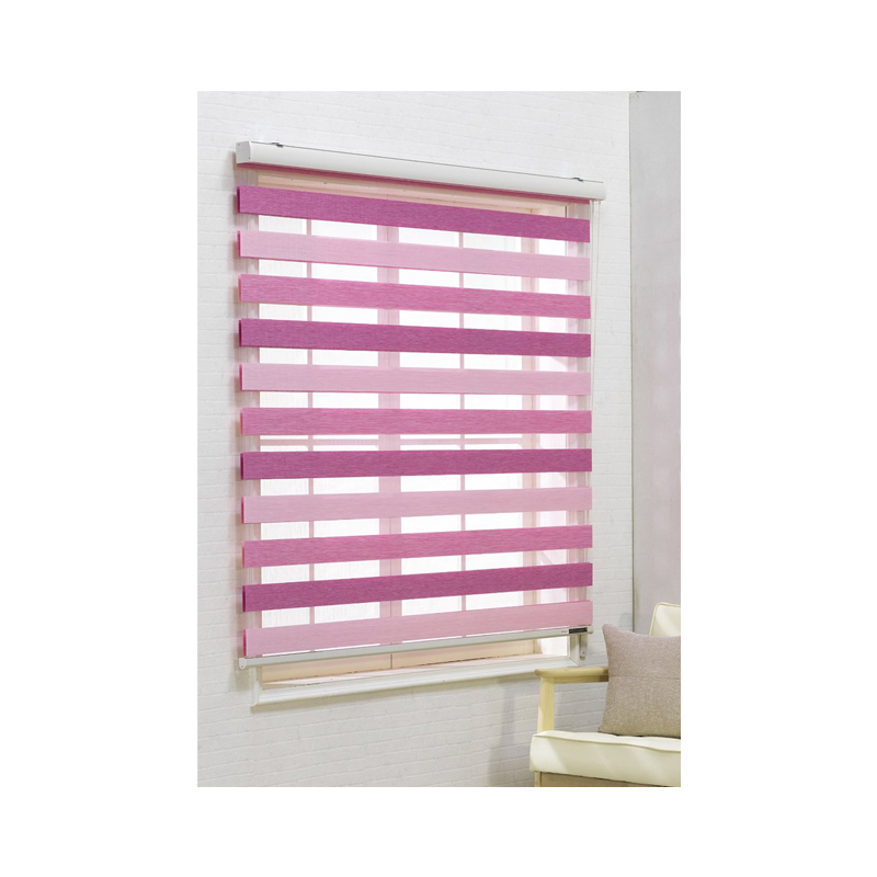 Sunscreen Zebra Blind Fabric Zebra Shade Fabric 100% Polyester Double Layer Blinds Fabric