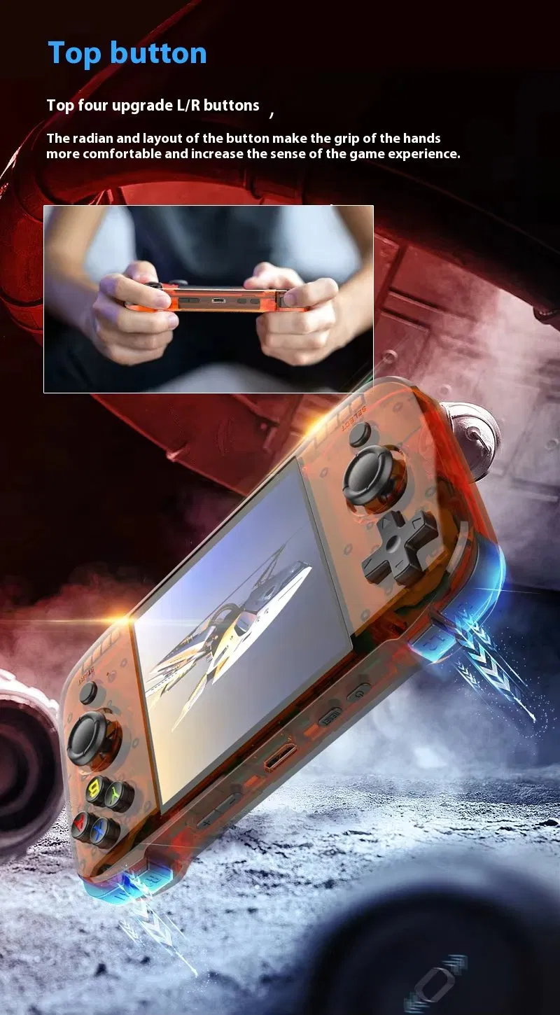 Портативная консоль R46s с 15000 игр, 4 дюйма, 64 ГБ