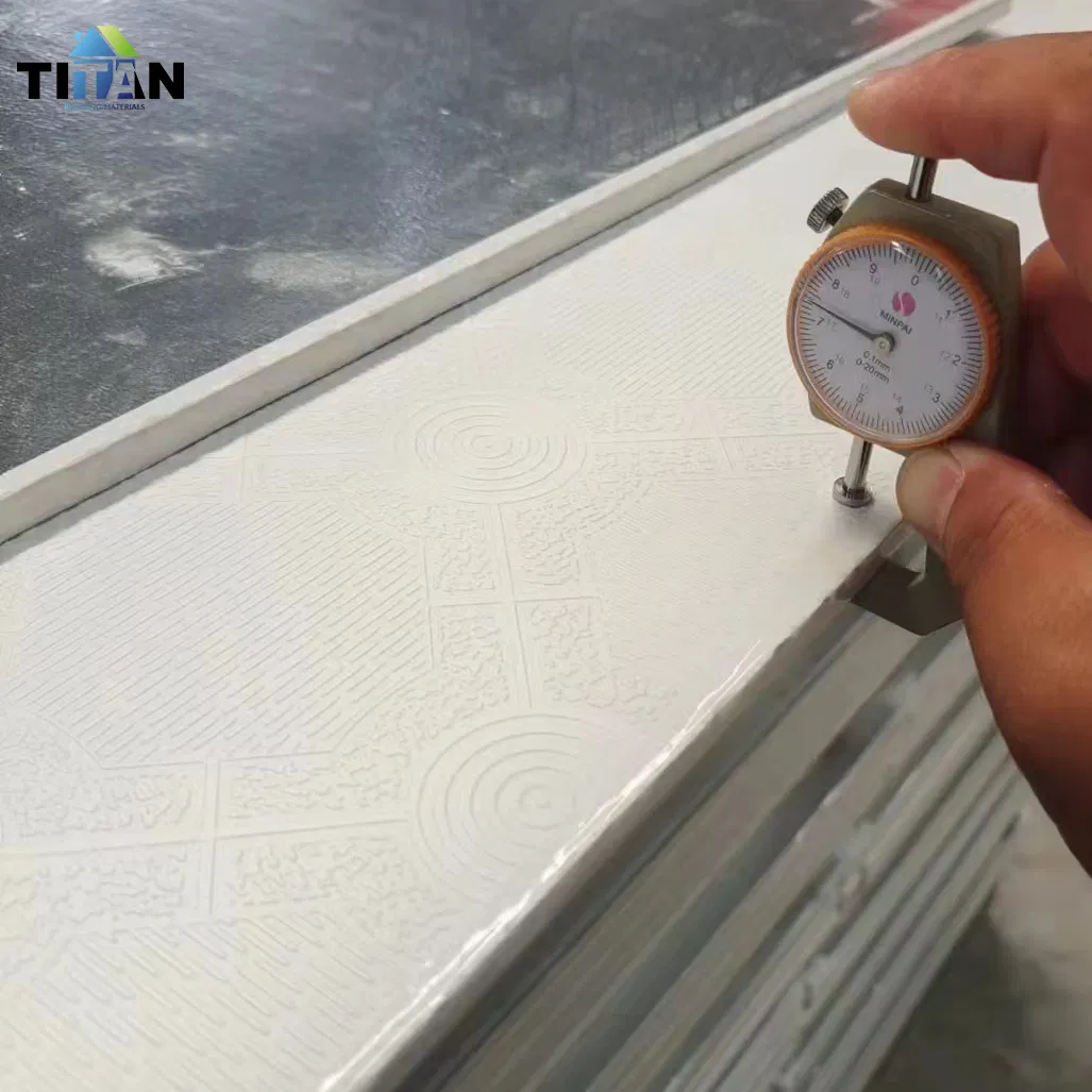 154 Vinyl 60X60 Suspended Drop Dalles De Platre Plafond PVC Gypsum Ceiling Tiles