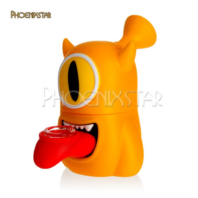 Phoenix Star 4.3 Inches Silicone Pipe Pocket Hand Pipe Mixed Colors Sweet Puff Hookah Smoking Pipe