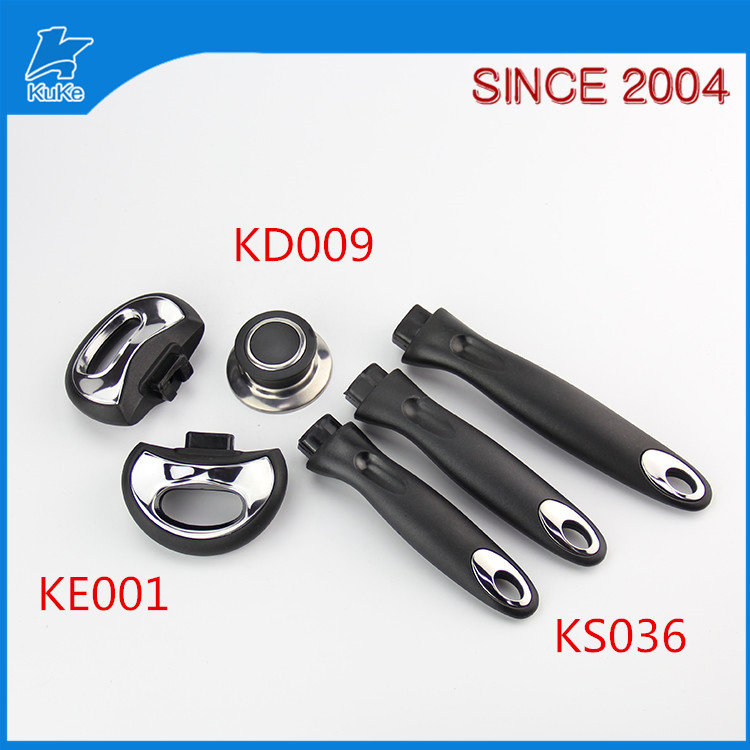 Ручка для посуды из бакелита со стальной вставкой