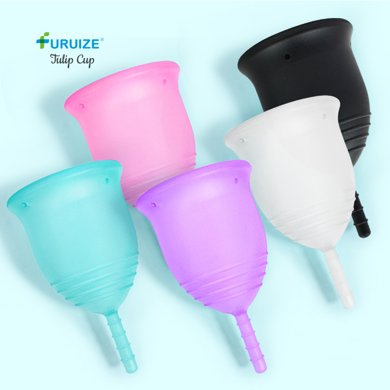 Private Label Medical Grade Silicone Menstrual Cup Reusable and BPA-Free Women Silicone Period Cup