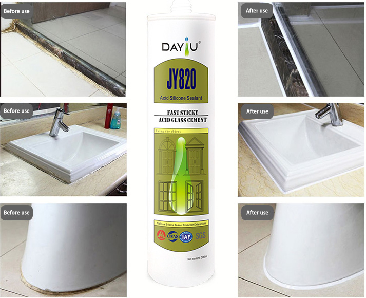 Sealing Joints Doors Window Walls Effectively Resisting UV Radiation Silicone Caulking Sealant