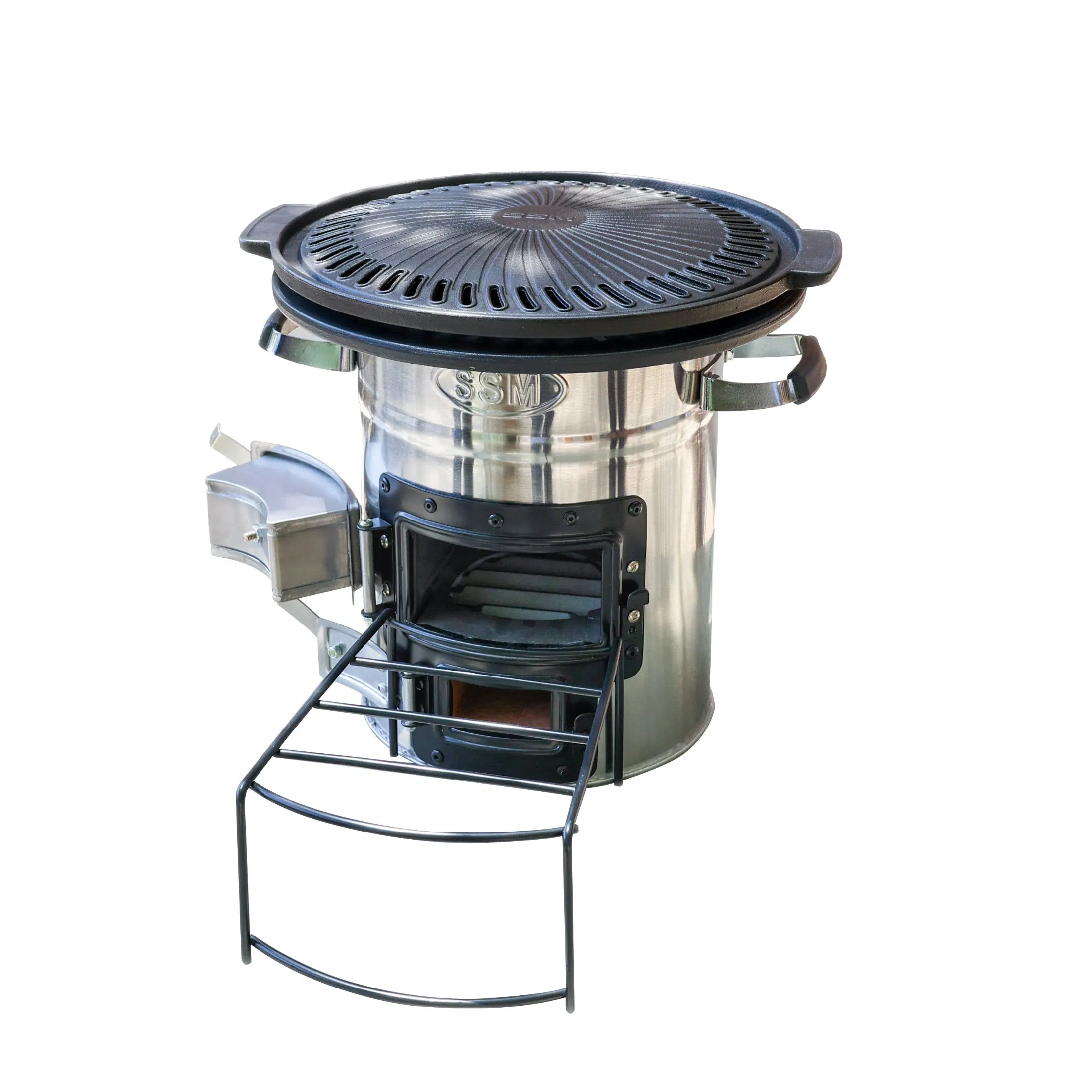 BBQ Plate Grill with Cast Iron Non Stick Camping Use