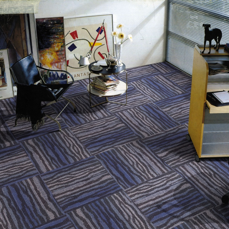 Premium 50cm X 50cm Poe Backing Office Floor Decoration Carpet Tile with 4.0mm Pile