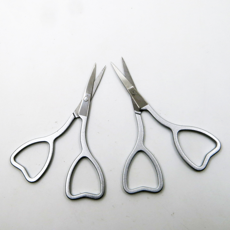 OEM Your Logo Beauty Makeup Scissors Facial Trimming Tweezers Portable for Promotion Gift