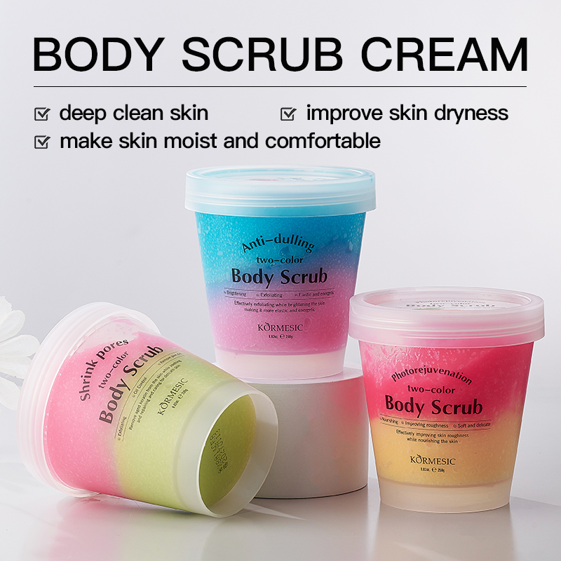 Revitalizing Rose Two-Color Body Scrub for Radiant Skin