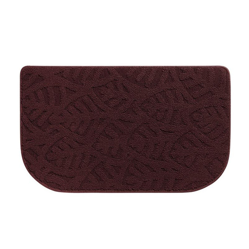 Doormat Leaves Design Non-Slip PP Mat for Indoor and Outdoor Bathroom Wbb12334