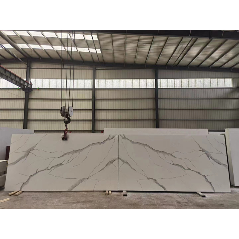 Calacatta White Range Engineered Stone Quartz Polished Big Slabs Price