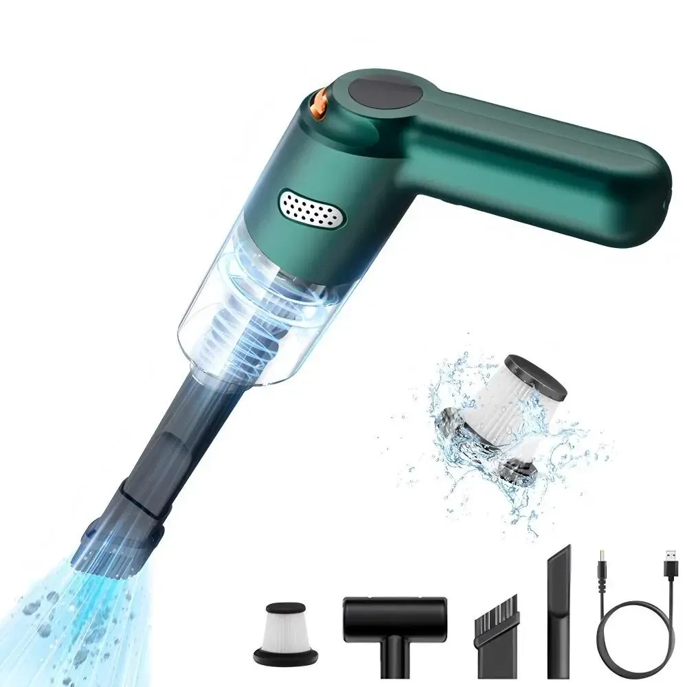 Compact Wireless Auto Cleaner for Home and Car Vacuuming