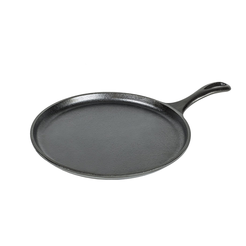 Sizzling Steak Hot Plate Cast Iron Grill Fried Pan BBQ Griddle Oval Steak Sizzling Plate