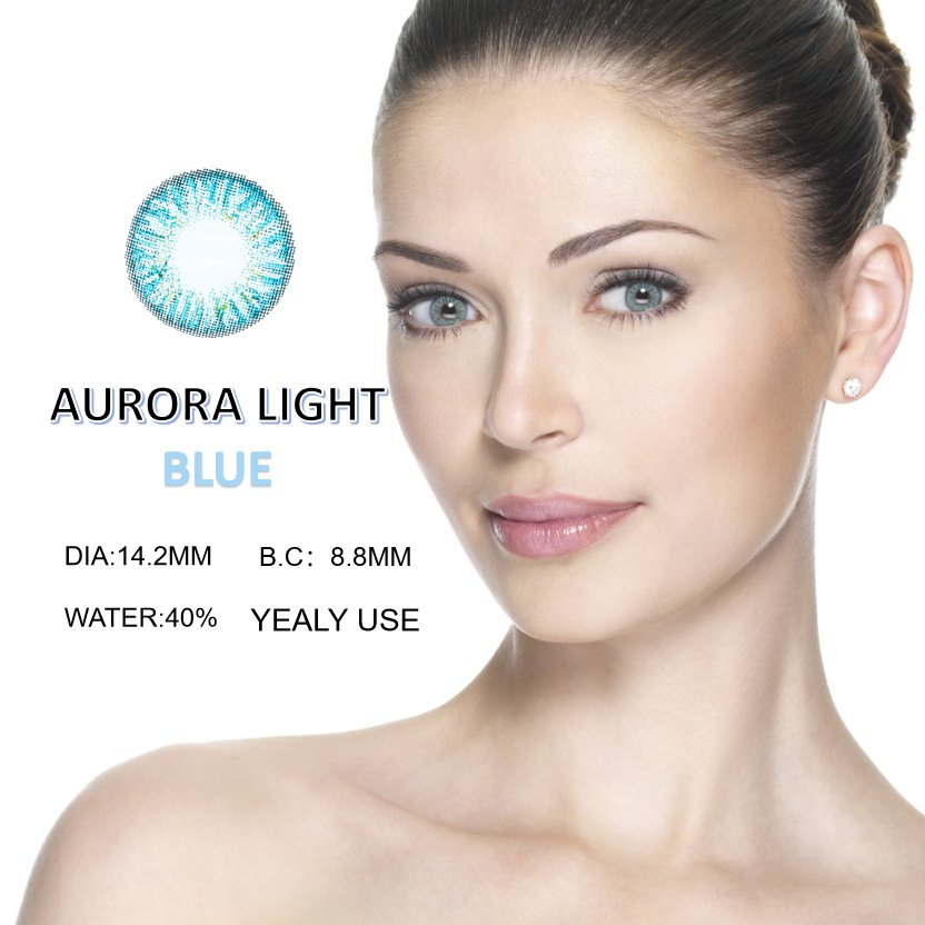 Yearly Use Natural 2PCS/Pair Brown Contact Lenses Colored Soft for Eyes Big Beautiful Pupil Contact Lens Myopia Degrees