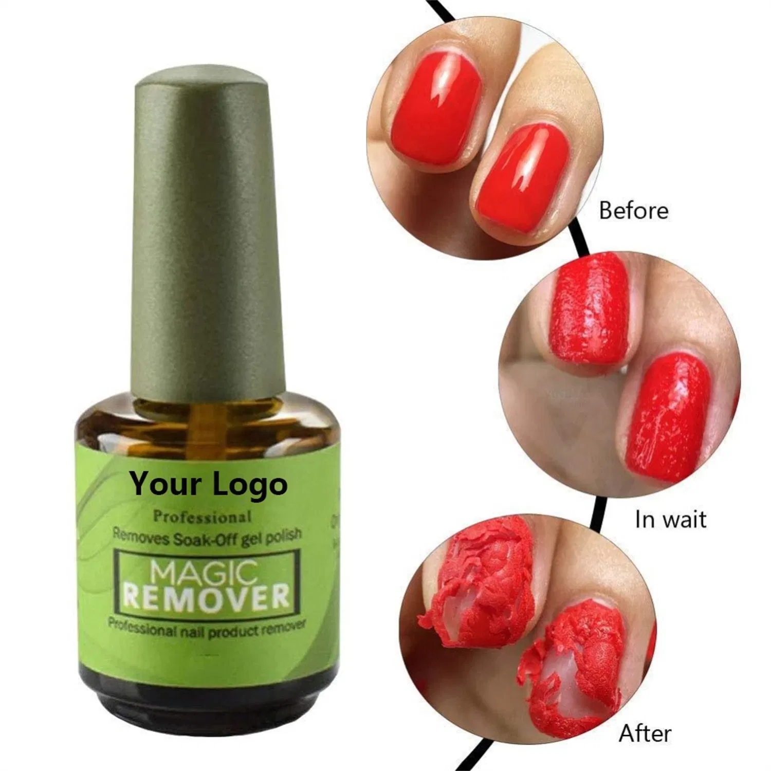 AS Gel Nail Polish Remover 15ml Professional Removes Soak off Gel Nail Polish Burst Magic Gel Polish Fast Remover