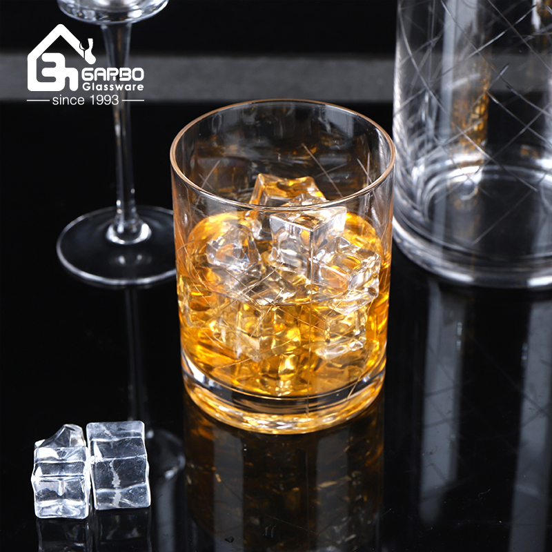 High End Gift Handmade Engraving Straight Champagne Glass 180ml for Wedding