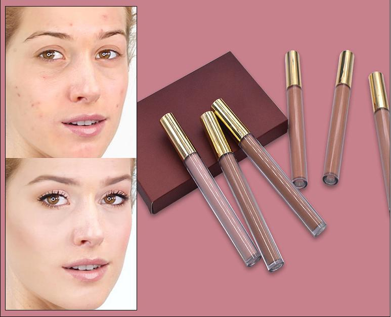 6 Colors Lightweight Concealer Compact Oil- Control Charming Wholsale Price Concealer Set Long Lasting Makeup
