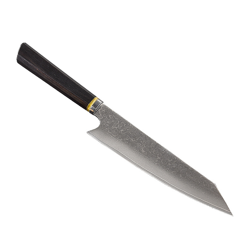 Шеф-нож Damascus Steel 67 слоёв VG10 с эбеновой ручкой