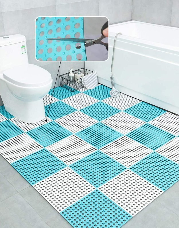 Durable PVC Non-Slip Interlocking Floor Mat for Drainage Solutions