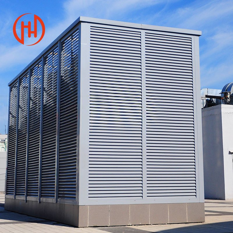 Waterproof Decorative Metal Aluminum Air Conditioner Cover Outdoor Louvers Cover Shutter