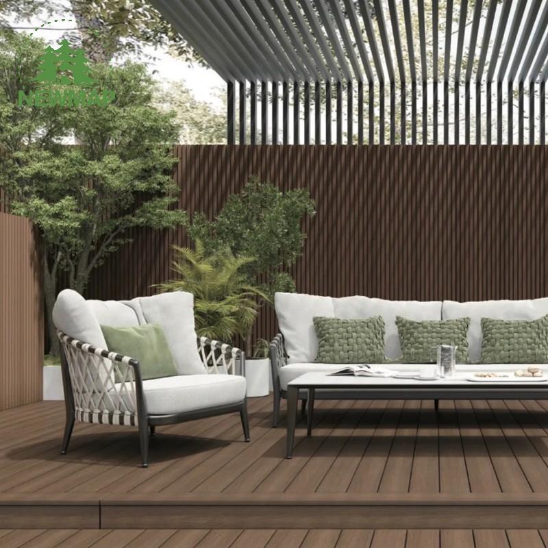 High Quality Garden Flooring Hard Wearing Composite Waterproof Patio WPC Outdoor Decking