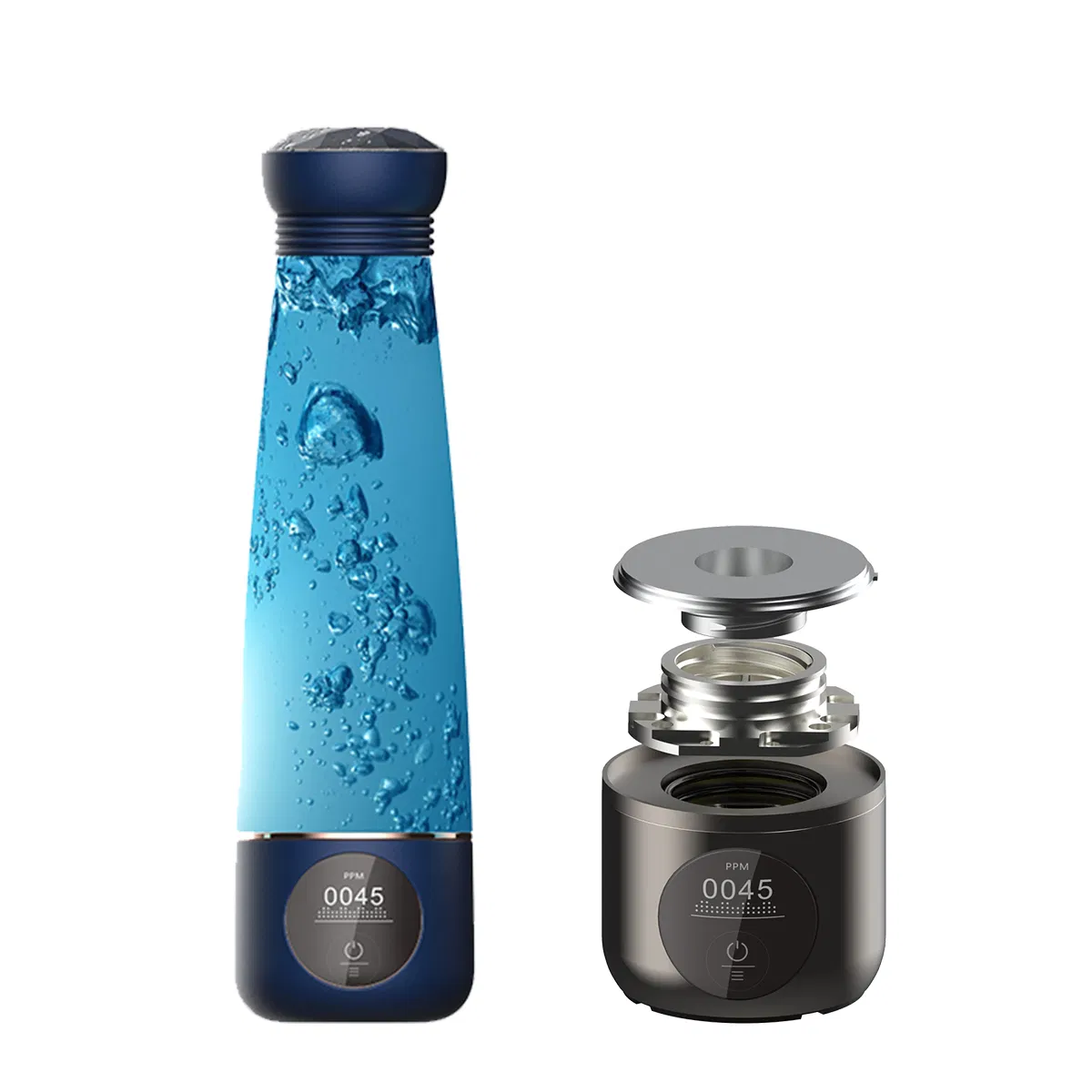 Portable New Technology Hydrogen Rich Water Cup 5/10 Min Quick Electrolysis Smart Hydrogen Ion Water Bottle