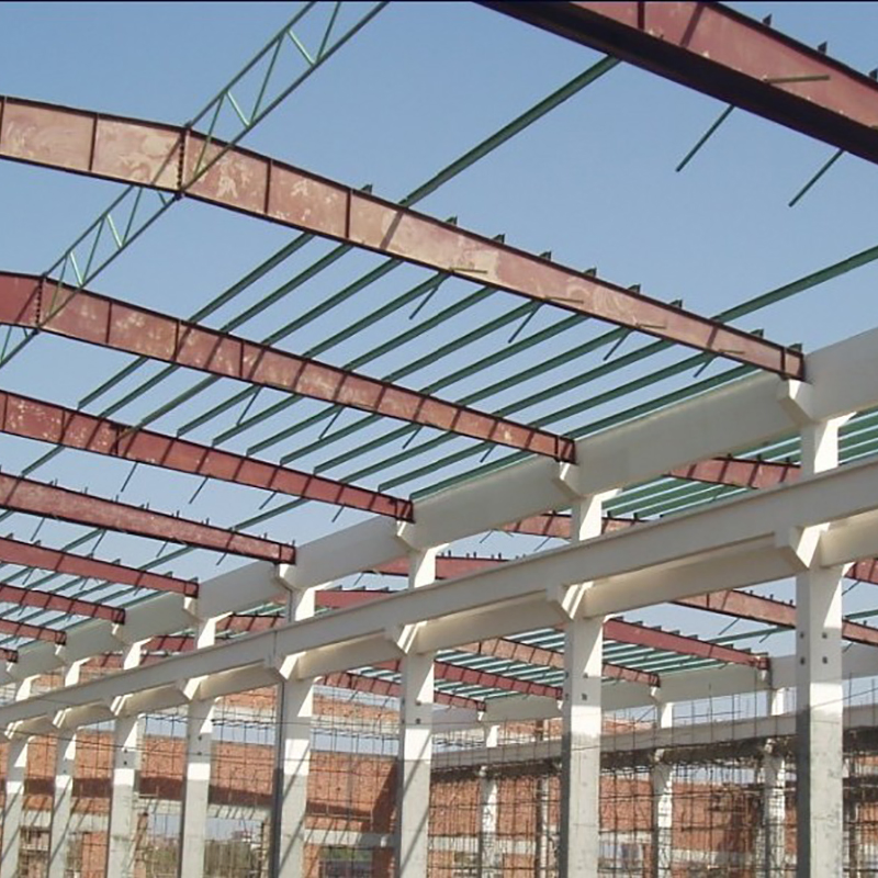Heavy Duty High Quality Prefabricated Building with Curved Roof Pipe Column