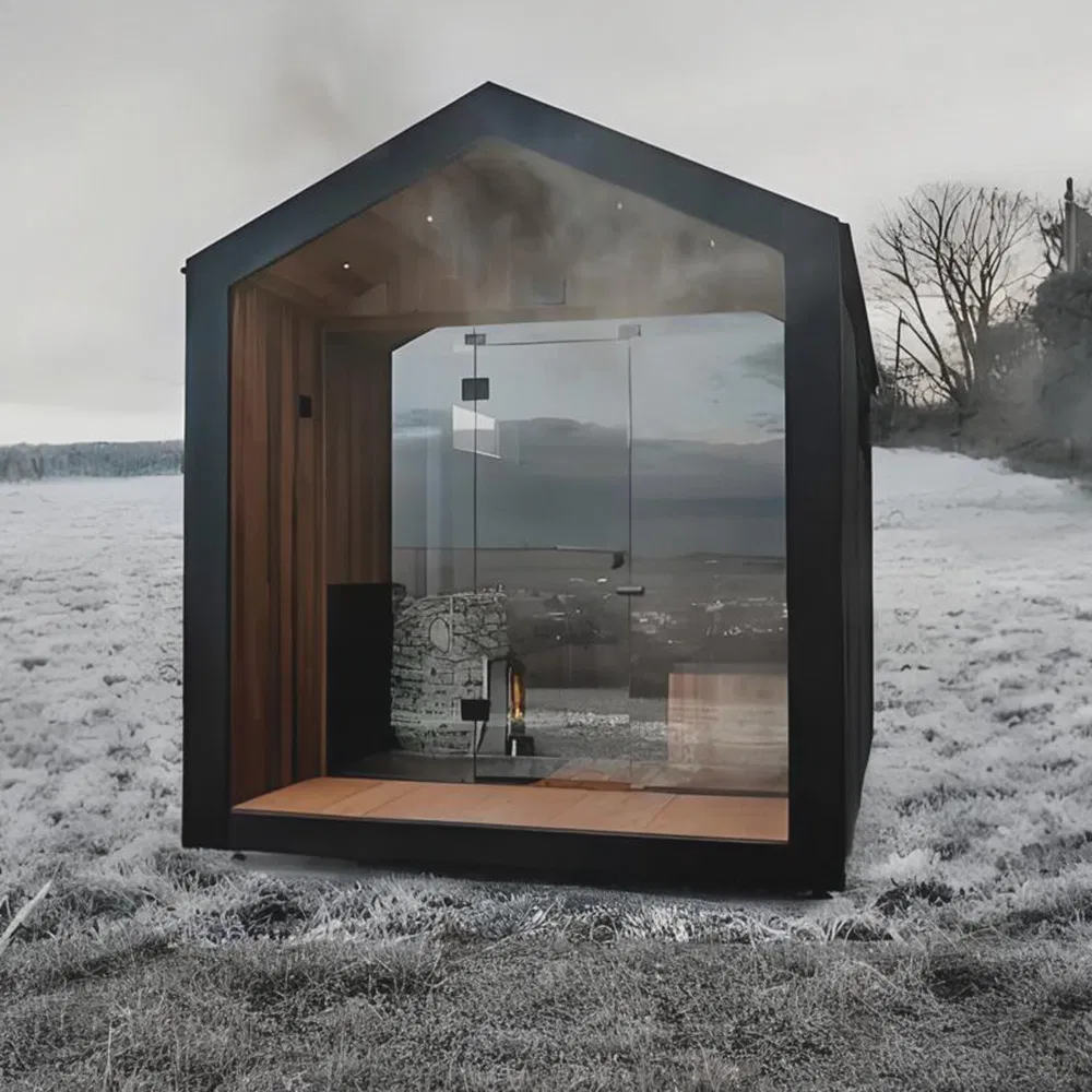 Инфракрасная сауна-бочка для улицы на 3 персоны
