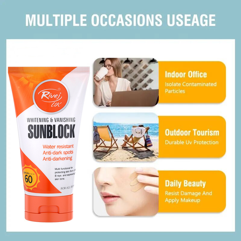 Rivej SPF60 Vanishing Sunblock for All Skin Types