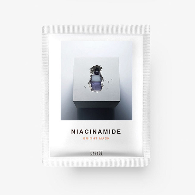 Private Label Nicotinamide Brightening Facial Sheet Mask Hydrating & Soothing Anti-Aging Treatment for Sensitive Skin Care Face Mask