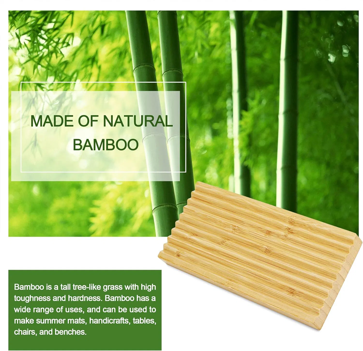Bamboo Household Minimalist Bathroom Sink Soap Bamboo Tray