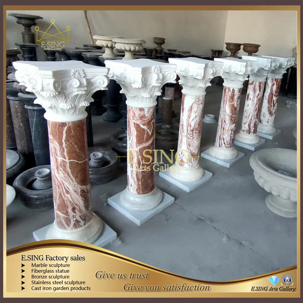 Simple Natural Stone Onyx Marble Small Pillar for Home Decoration