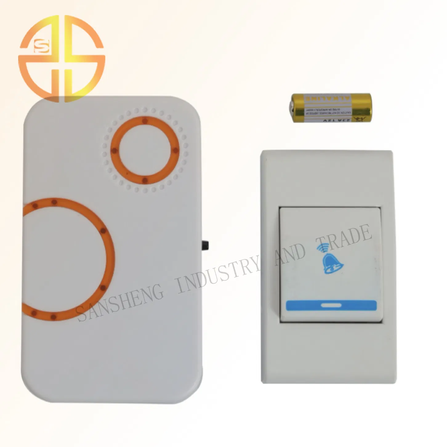 Stylish Wireless Doorbell with Batteries for Effortless Alerts