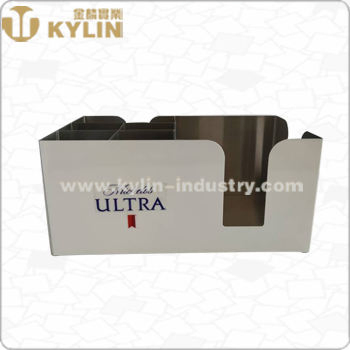 Promotional Durable Metal Bar Caddy KTV Bar Organizer with Six Conpartments
