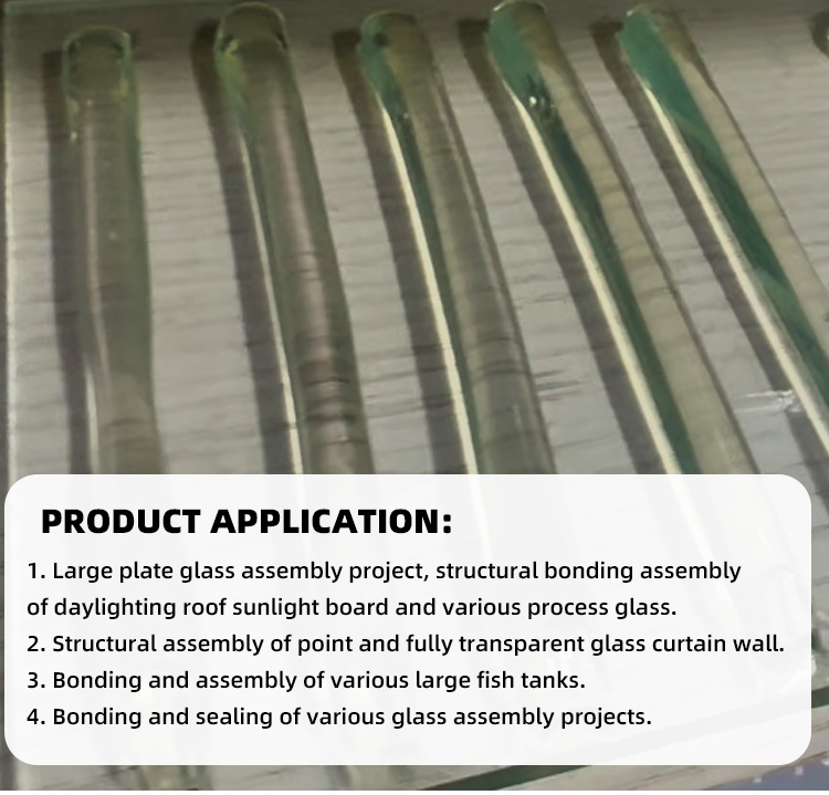 Acidic Silicone Sealant for Glass with Superior Water Repellency and Long-Term Adhesion Strength