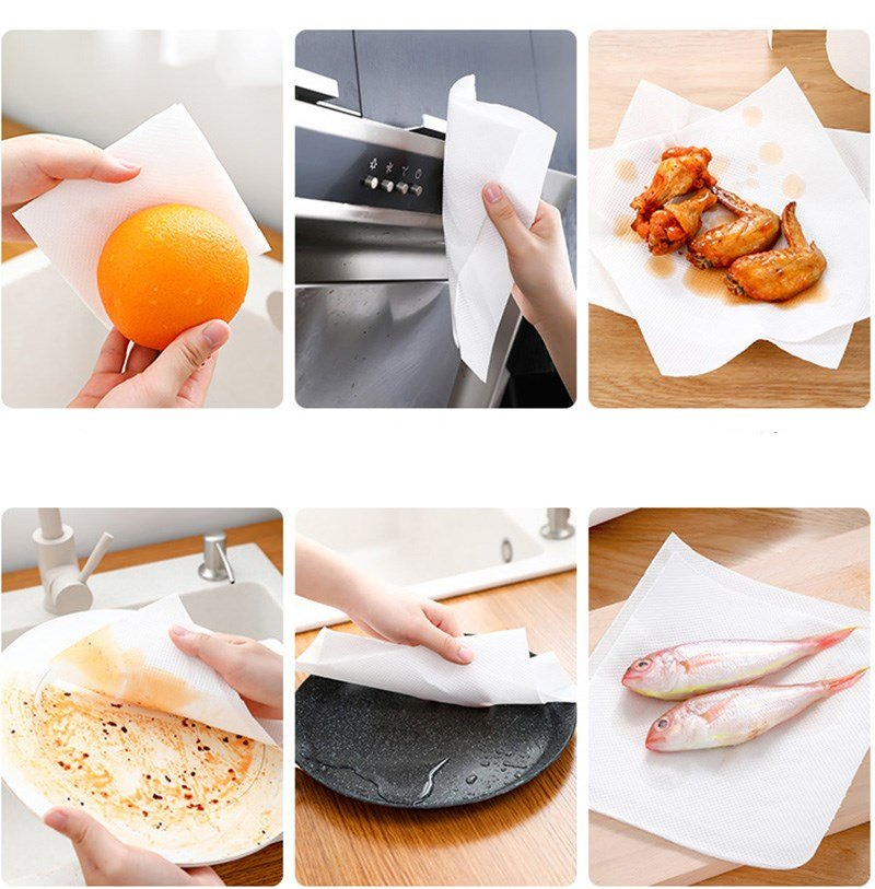 Eco Friendly Products Reusable Nonwoven Multi Purpose Bamboo Towels Roll