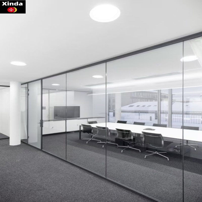 Glass Partition - Custom Size Office Cubicle Divider