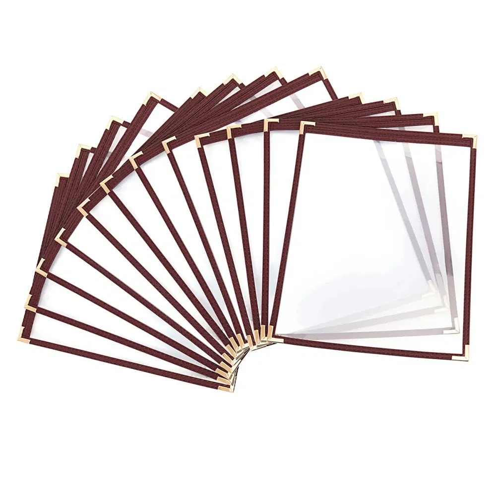 10% off Factory Directly 4 View Fits 8.5"X11" Paper Cafe Restaurant Drink Menu Cover