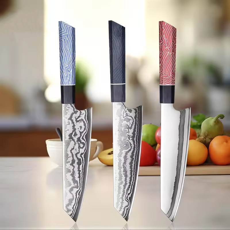 Hot Selling Kitchen Knife 67 Layers Damascus Steel Knives with G-10 Handle Kiritsuke Knife Factory Price