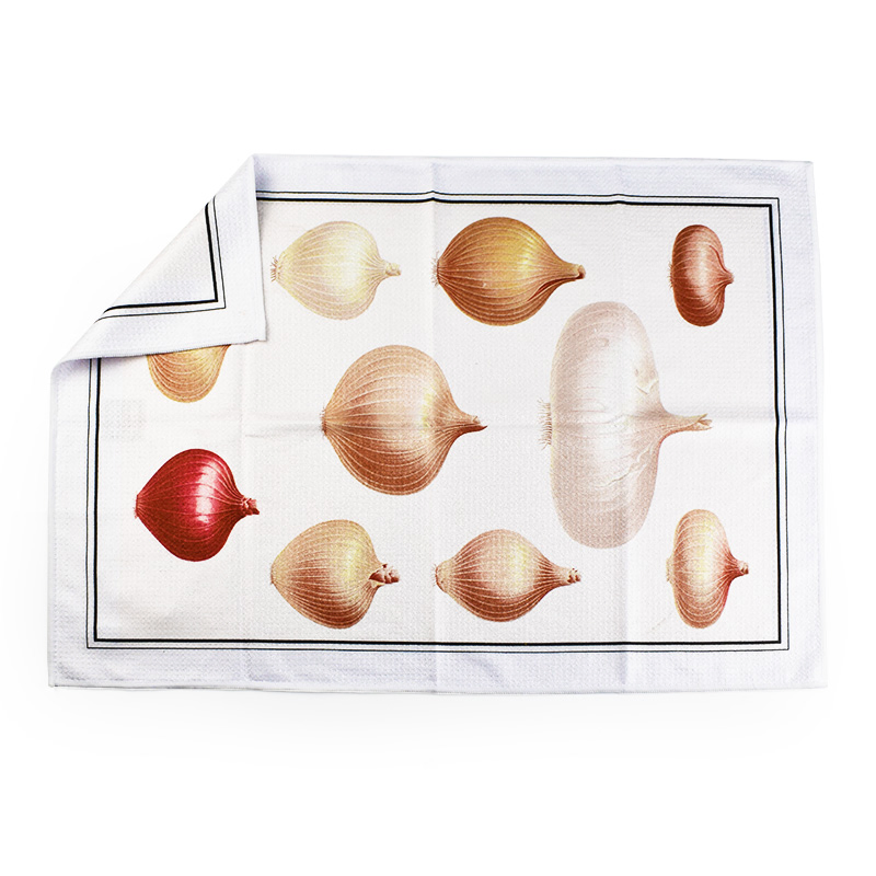 Custom Digital Printing 100% Cotton Kitchen Towel Flour Sack Tea Towel Set
