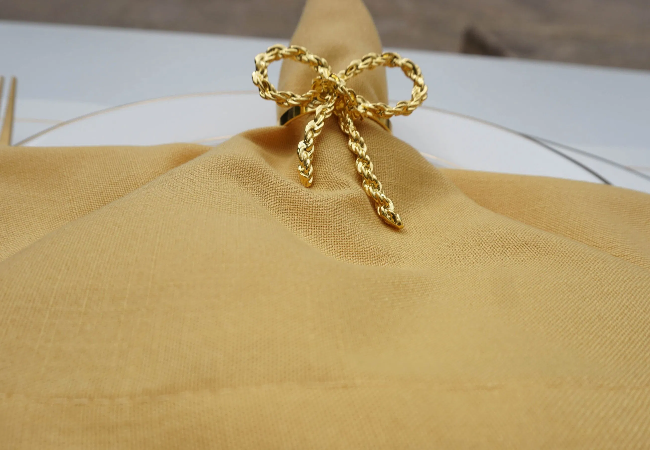 Mustard Cotton Table Napkin Set for Elegant Dining Experiences Mustard Napkin