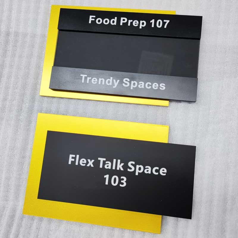 Ezd Stainless Steel and Aluminium Changeable Hourse Room Office Logo Sign Plaques