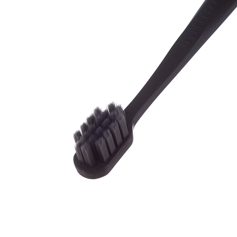 Manufacturer Custom Logo Activated Charcoal Soft Bristles Whitening Teeth Adult Plastic Manual Toothbrush